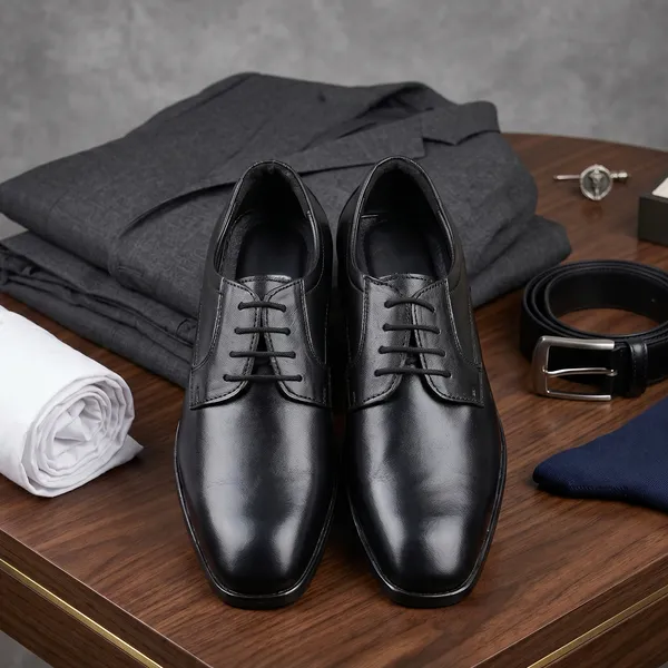 Black_Genuine_Leather_Lace-Up_Derby_Shoes_for_Men