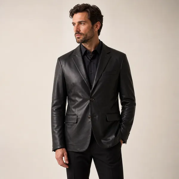 Black_Leather_Regular_Fit_Blazer_for_Men