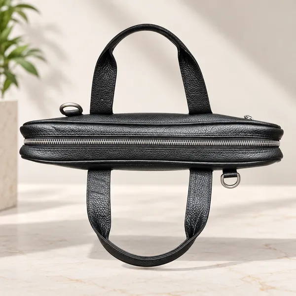 Black_Textured_Laptop_Briefcase_for_Work_And_Travel