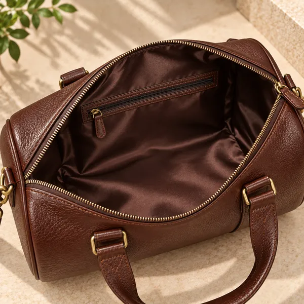 Brown_Textured_Duffle_Bag_for_Men