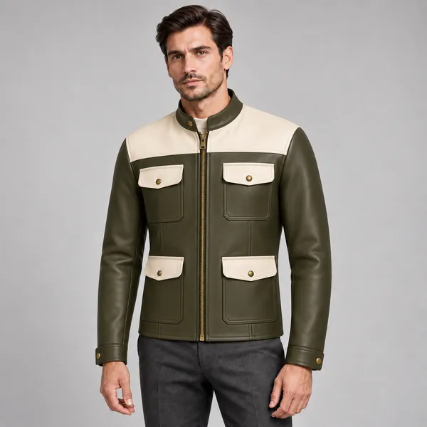 Olive_Prestige_Two-Colour_Nappa_Leather_Jacket_For_Men