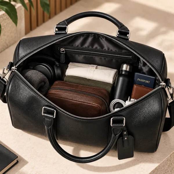 Black_Textured_Travel_Duffel_Bag_for_Men