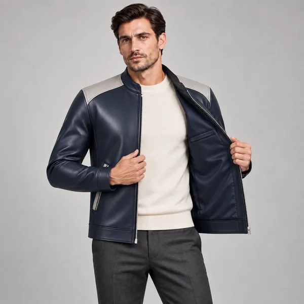 Navy_Signature_Two-Colour_Nappa_Leather_Jacket_For_Men