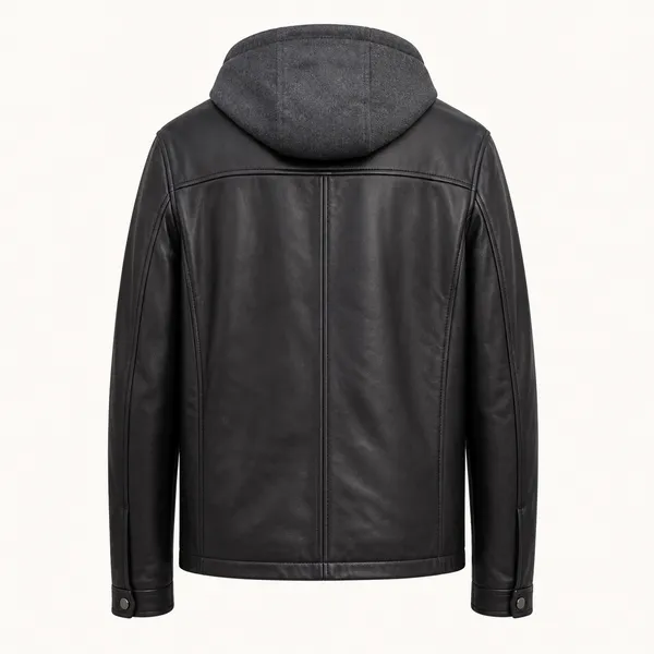 Black_Leather_Look_Hooded_Jacket_for_Men