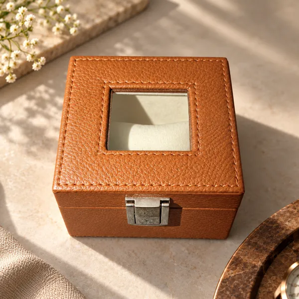 Brown_Leatherette_Single_Watch_Storage_Box