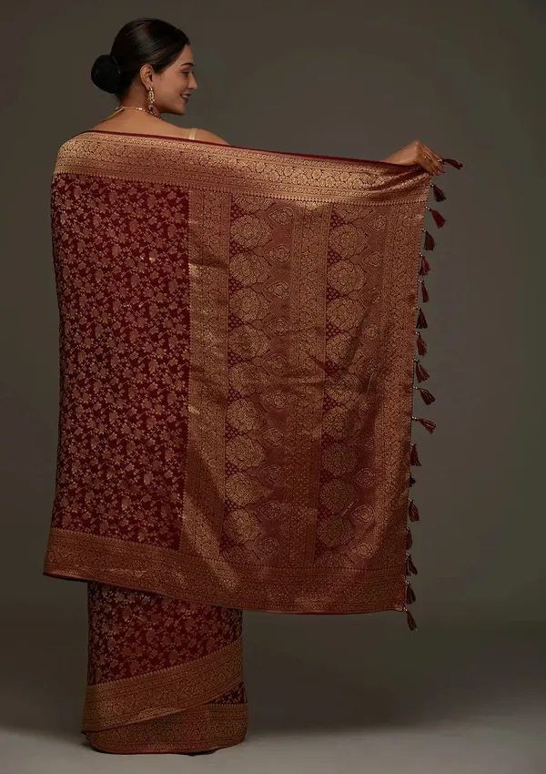 Yellow_Linen_Slab_Saree_For_Women