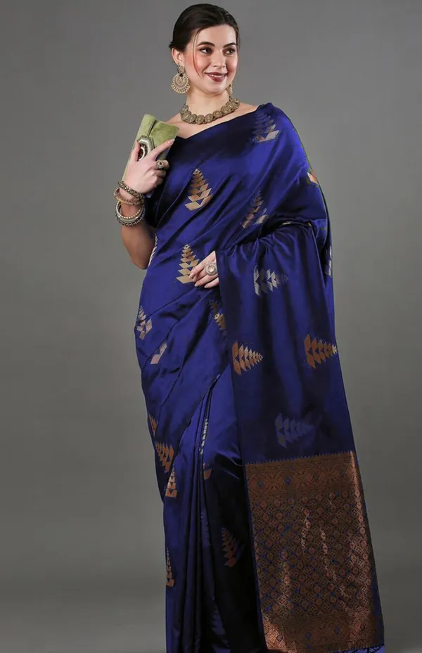 Royal_Blue_Banarasi_Soft_Silk_Saree_For_Women