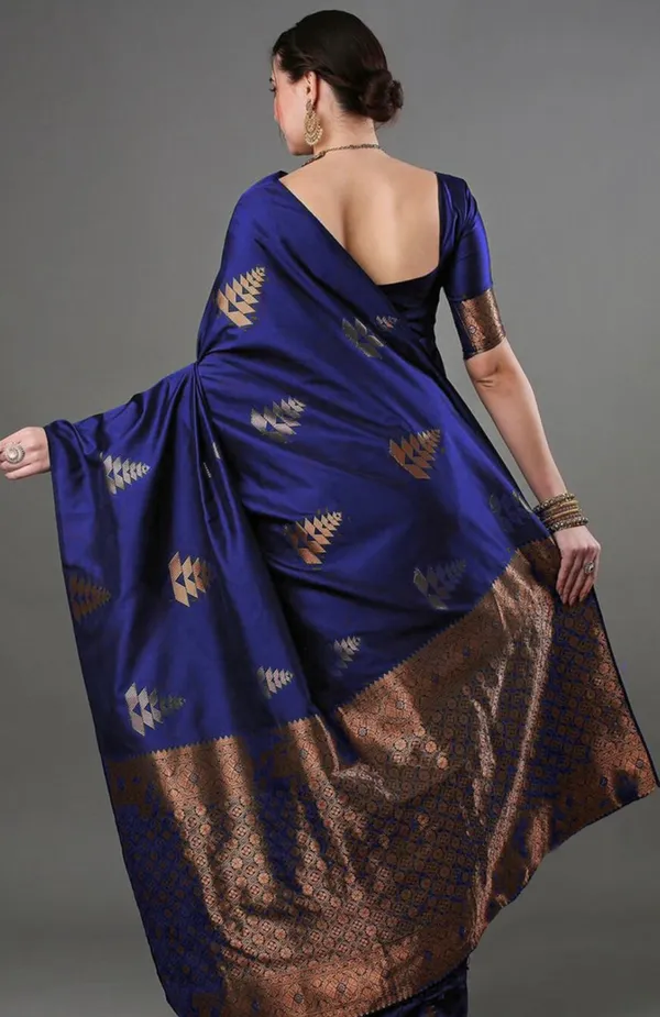 Royal_Blue_Banarasi_Soft_Silk_Saree_For_Women