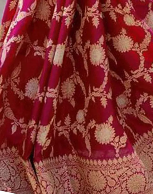 Red_Banarasi_Soft_Silk_Saree_For_Women