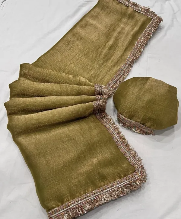 Gold_Chiffon_Saree_For_Women