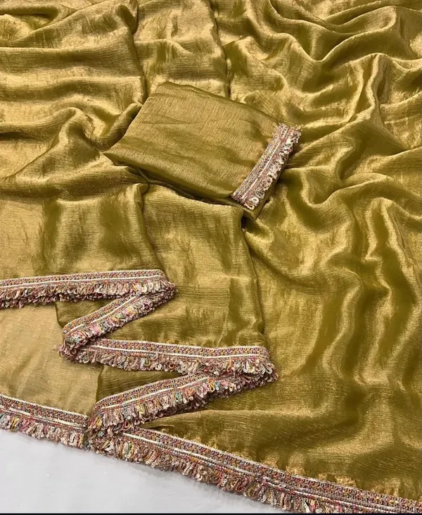 Gold_Chiffon_Saree_For_Women