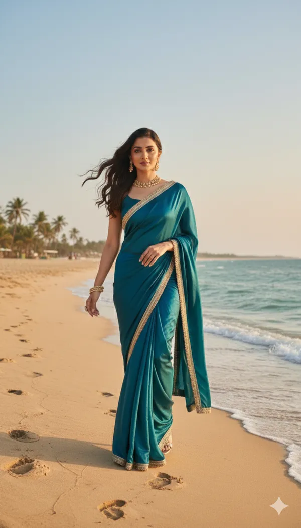 Rama_Chiffon_Saree_For_Women