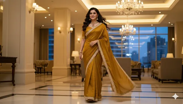 Yellow_Chiffon_Saree_For_Women