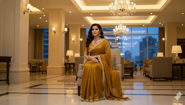 Yellow_Chiffon_Saree_For_Women