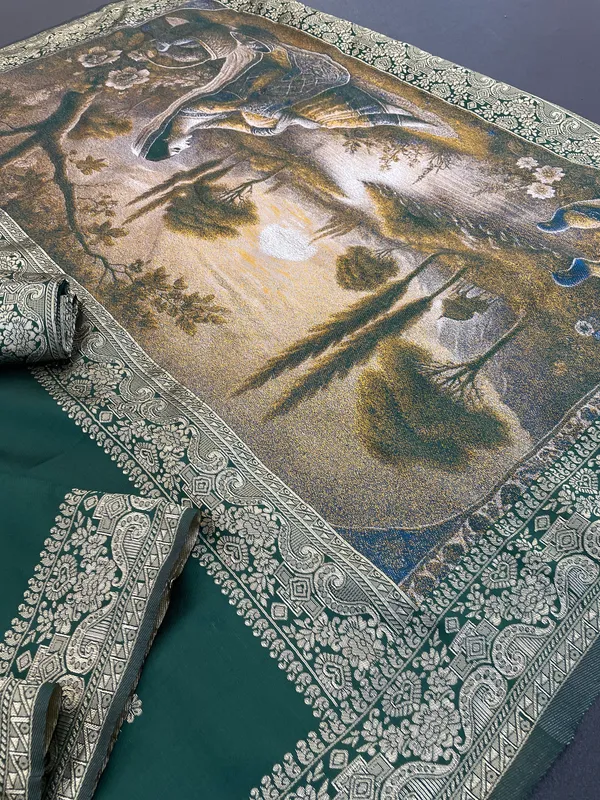 Green_Banarasi_Soft_Silk_Saree_For_Women