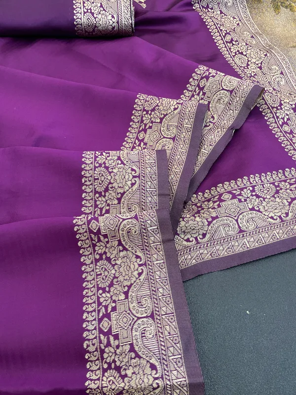 Purple_Banarasi_Soft_Silk_Saree_For_Women