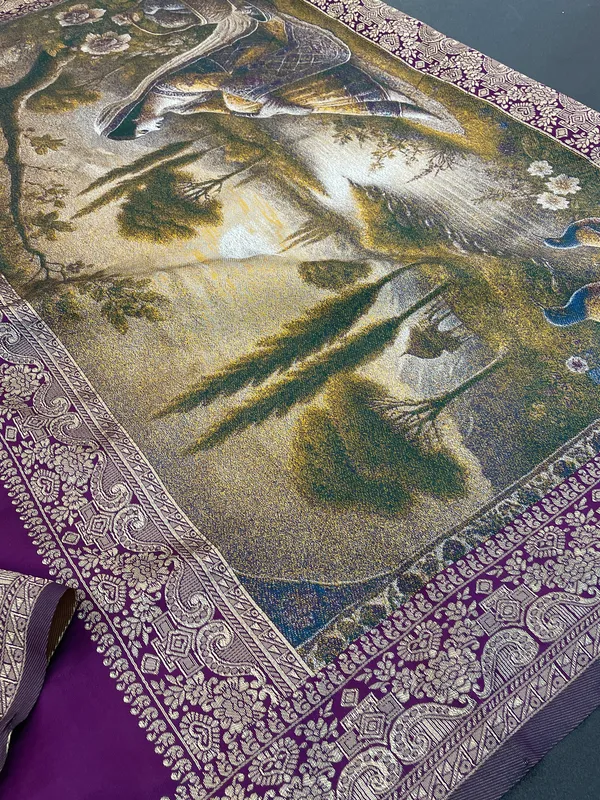 Purple_Banarasi_Soft_Silk_Saree_For_Women