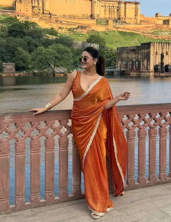 Orange_Two_Tone_Silk_Saree_For_Women