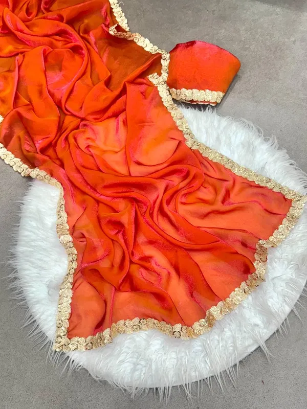 Orange_Two_Tone_Silk_Saree_For_Women