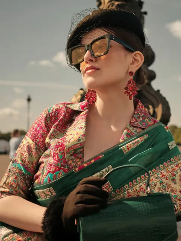 Green_Banarasi_Soft_Saree_For_Women