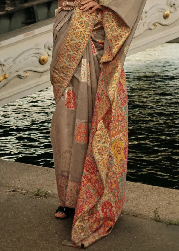 Grey_Banarasi_Soft_Saree_For_Women