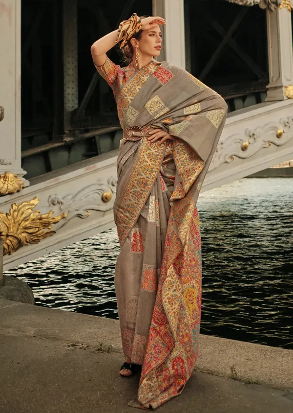 Grey_Banarasi_Soft_Saree_For_Women