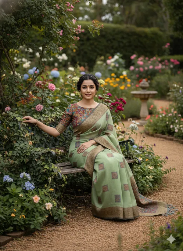 Pista_Banarasi_Soft_Saree_For_Women
