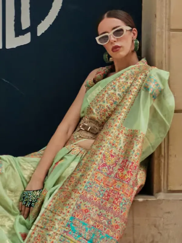 Pista_Banarasi_Soft_Saree_For_Women