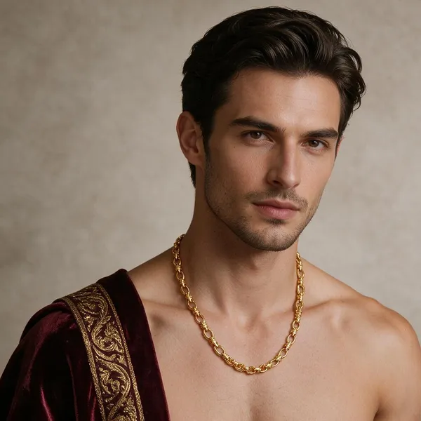 Gold_Copper_Brass_Link_Chain_Necklace_For_Men