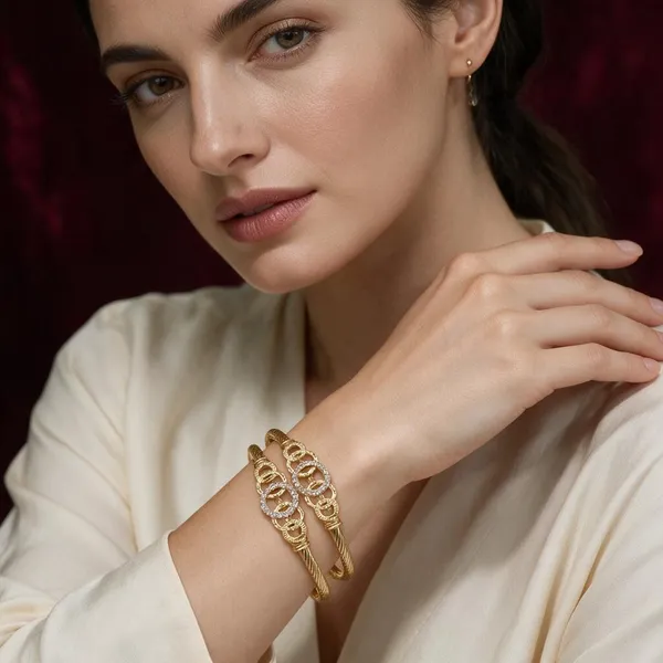 Gold_Copper_Brass_Delicate_Bracelet_For_Women