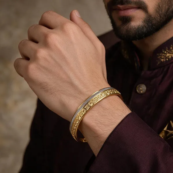 Gold_Copper_Brass_Kada_Bracelet_For_Men