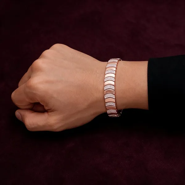Gold_Copper_Brass_Polished_Link_Bracelet_For_Men