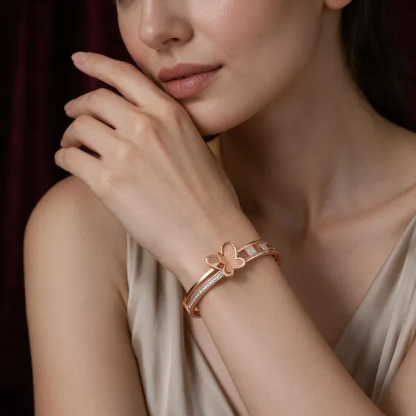 Gold_Copper_Brass_Delicate_Sparkling_Bracelet_For_Women