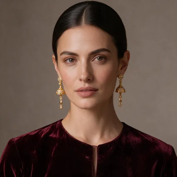 Gold_Copper_Brass_Ethnic_Jhumka_Earrings_For_Women