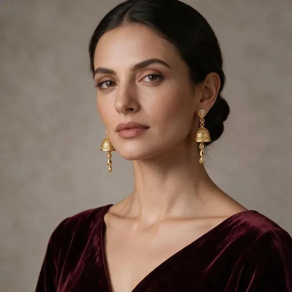 Gold_Copper_Brass_Ethnic_Jhumka_Earrings_For_Women