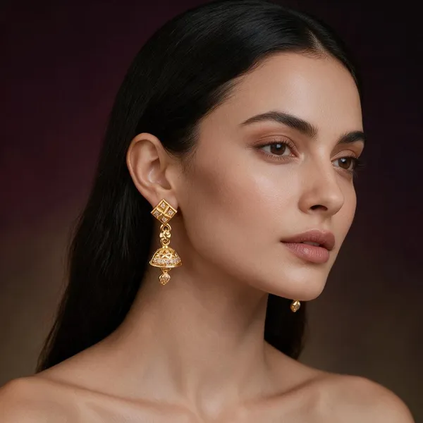 Gold_Copper_Brass_Ethnic_Jhumka_Earrings_For_Women