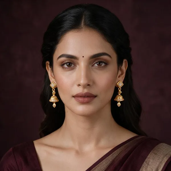 Gold_Copper_Brass_Ethnic_Jhumka_Earrings_For_Women