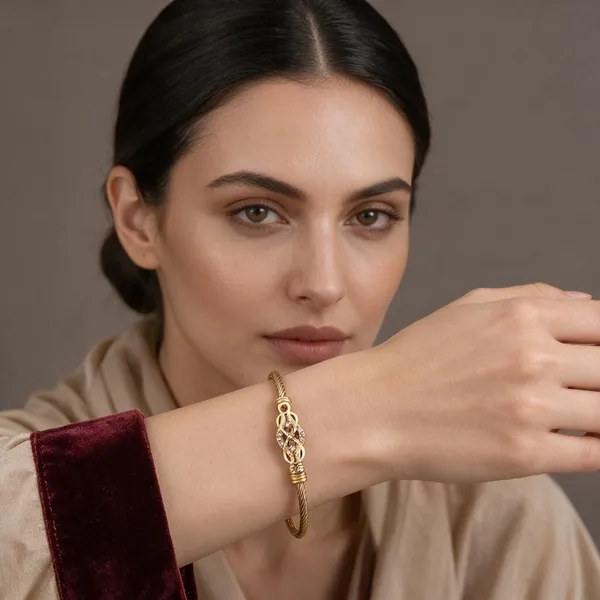 Gold_Copper_Brass_Ethnic_Bracelet_For_Women