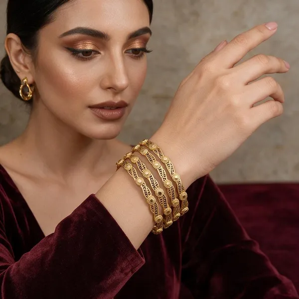Gold_Copper_Brass_Traditional_Festive_Bangles_For_Women