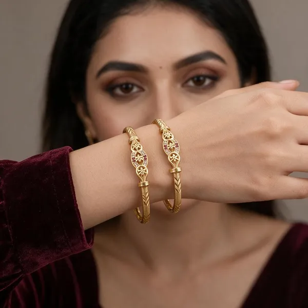 Gold_Copper_Brass_Traditional_Festive_Bangles_For_Women