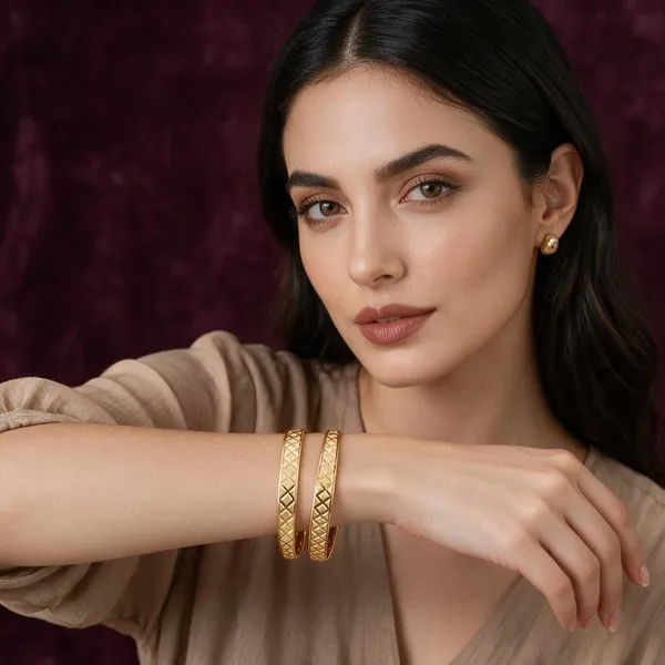 Gold_Copper_Brass_Ethnic_Bracelet_For_Women