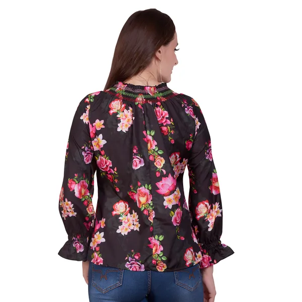 Black_Floral_Print_Long_Sleeve_Top_for_Women