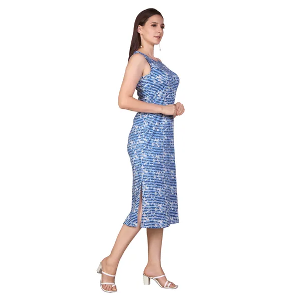 Blue_Printed_Bodycon_Midi_Dress_for_Women