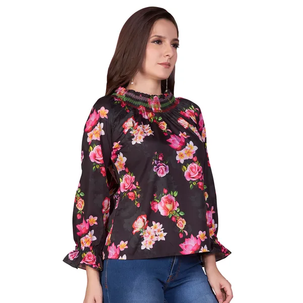 Black_Floral_Print_Long_Sleeve_Top_for_Women