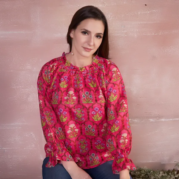 Pink_Floral_Print_Relaxed_Fit_Top_for_Women