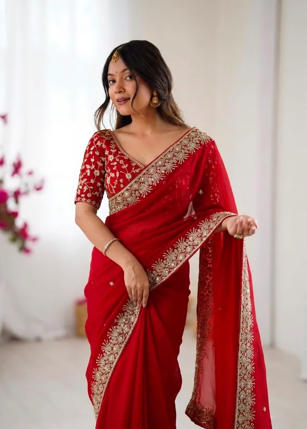 Red_Soft_Rangoli_Silk_Saree_with_Beautiful_Sequin_Embroidery_Border_&_Designer_Blouse