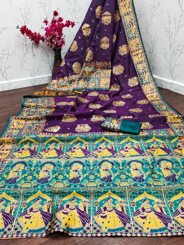 Blend_Silk_Woven_Baluchari_Saree_for_Women