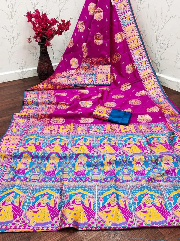 Blend_Silk_Woven_Baluchari_Saree_for_Women