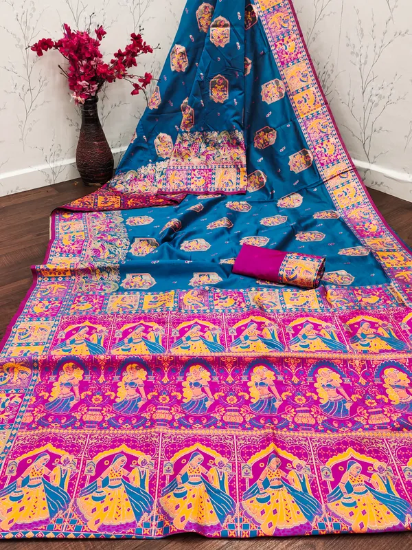 Blend_Silk_Woven_Baluchari_Saree_for_Women
