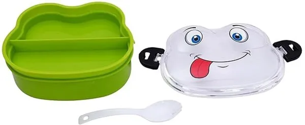 Orange_Cartoon_Face_Plastic_Lunch_Box